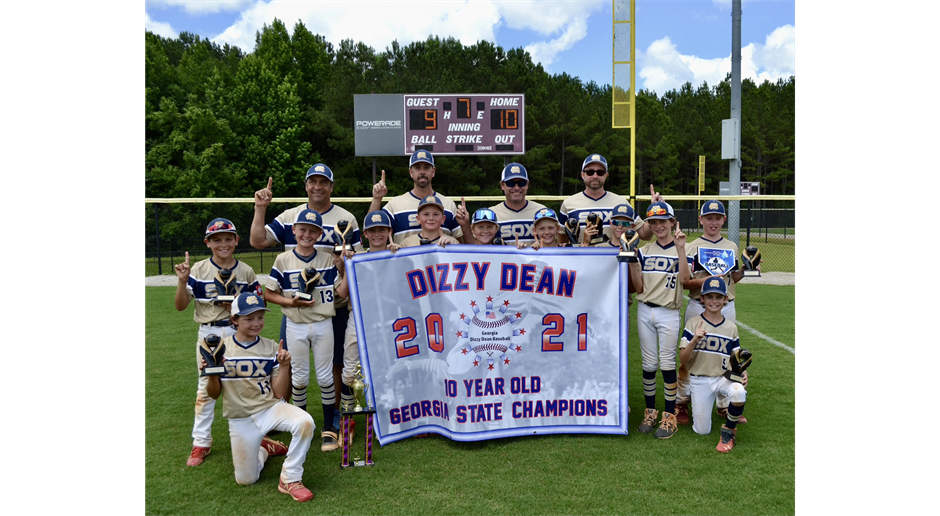 2021 Dizzy Dean 10U Georgia State Champions